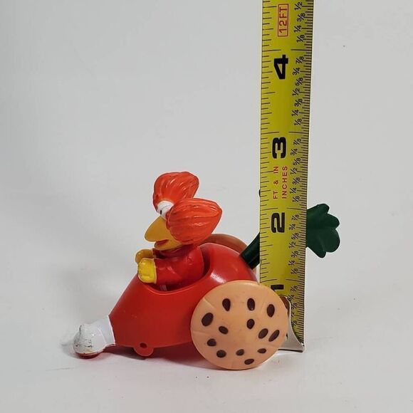 1988 McDonald's Fraggle Rock Gobo Red Radish Shaped Toy Car Vehicle - Picture 5 of 6